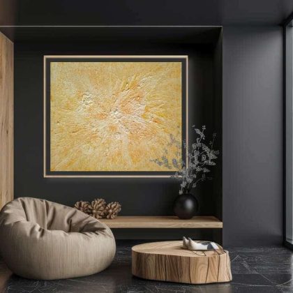 Vinča-inspired contemporary abstract painting