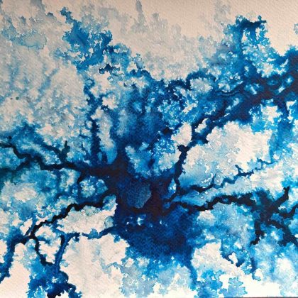 contemporary abstract painting Synaptic Fields I by BelA