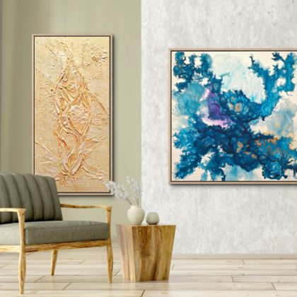Living Grid and When Energy Is Freed from Control, contemporary artworks by Aleksandra Ilić Bjelica inspired by Nikola Tesla, resonance, energy, and human interconnectedness.